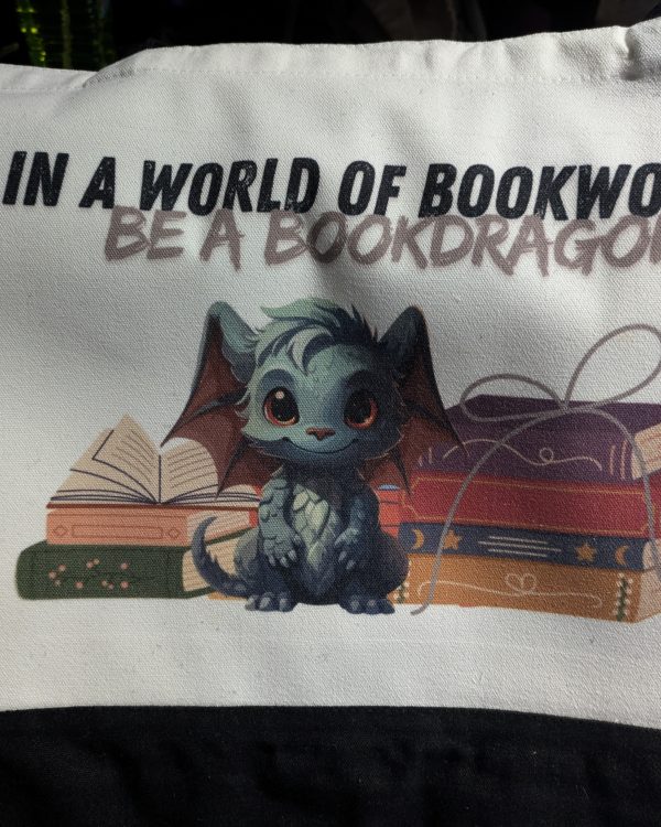 Reading Dragon Tote Bag